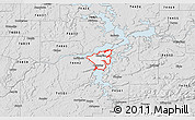 Silver Style 3D Map of ZIP code 74425