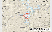 Classic Style Map of ZIP code 74425