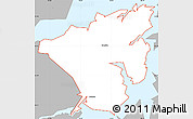 Gray Simple Map of ZIP code 74425