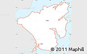 Silver Style Simple Map of ZIP code 74425