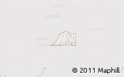 Silver Style 3D Map of ZIP code 74427, single color outside