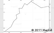 Blank Simple Map of ZIP code 74427, no labels