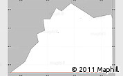 Gray Simple Map of ZIP code 74427