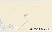 Classic Style 3D Map of ZIP code 74435, single color outside