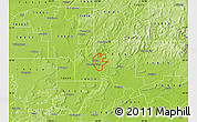 Physical Map of ZIP code 74435