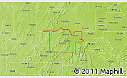 Physical 3D Map of ZIP code 74437