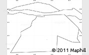 Blank Simple Map of ZIP code 74440, no labels