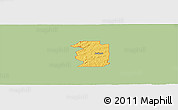 Savanna Style Panoramic Map of ZIP code 74441, single color outside