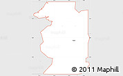 Silver Style Simple Map of ZIP code 74441