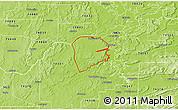 Physical 3D Map of ZIP code 74442
