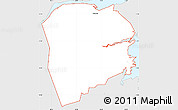 Silver Style Simple Map of ZIP code 74442