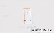 Silver Style 3D Map of ZIP code 74445, single color outside