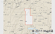 Classic Style Map of ZIP code 74445