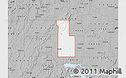 Gray Map of ZIP code 74445