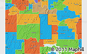 Political Map of ZIP code 74445
