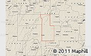 Shaded Relief Map of ZIP code 74445