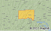Savanna Style 3D Map of ZIP code 74447