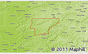Physical 3D Map of ZIP code 74452