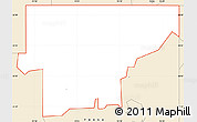 Classic Style Simple Map of ZIP code 74452