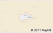 Classic Style 3D Map of ZIP code 74454, single color outside