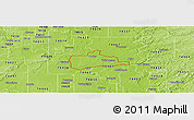 Physical Panoramic Map of ZIP code 74454