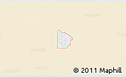 Classic Style 3D Map of ZIP code 74457, single color outside