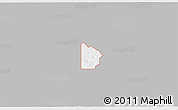 Gray 3D Map of ZIP code 74457, single color outside