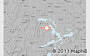 Gray Map of ZIP code 74461