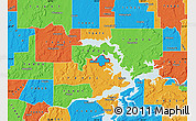 Political Map of ZIP code 74461