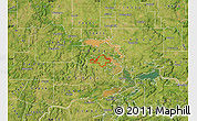 Satellite Map of ZIP code 74461