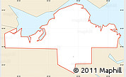 Classic Style Simple Map of ZIP code 74461