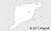 Silver Style Simple Map of ZIP code 74464