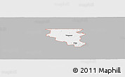 Gray Panoramic Map of ZIP code 74467, single color outside