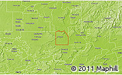 Physical 3D Map of ZIP code 74469