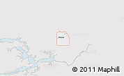 Silver Style 3D Map of ZIP code 74469, single color outside