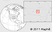 Blank Location Map of ZIP code 74469, highlighted country, highlighted county