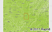 Physical Map of ZIP code 74469