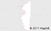 Classic Style Simple Map of ZIP code 74471, cropped outside