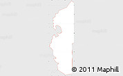 Silver Style Simple Map of ZIP code 74471