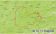 Physical 3D Map of ZIP code 74501