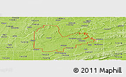Physical Panoramic Map of ZIP code 74501