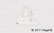 Silver Style 3D Map of ZIP code 74523, single color outside