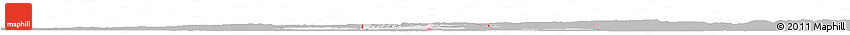 Gray Horizon Map of ZIP Code 74523, single color outside