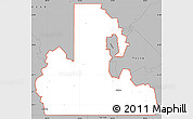 Gray Simple Map of ZIP code 74523