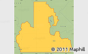 Savanna Style Simple Map of ZIP code 74523