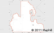 Silver Style Simple Map of ZIP code 74523