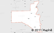 Silver Style Simple Map of ZIP code 74525