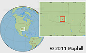 Savanna Style Location Map of ZIP code 74531