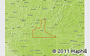 Physical Map of ZIP code 74531