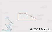 Silver Style 3D Map of ZIP code 74533, single color outside